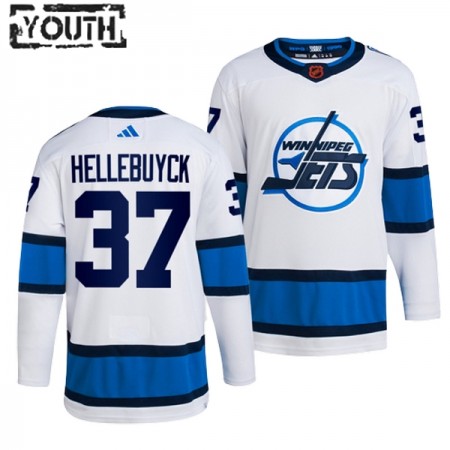 Winnipeg Jets tröja Connor Hellebuyck 37 Adidas 2022-23 Vit Reverse Retro 2.0 Authentic - NHL Tröjor Barn Winnipeg Jets tröja Connor Hellebuyck 37 Adidas 2022-23 Vit Reverse Retro 2.0 Authentic - NHL Tröjor Barn
